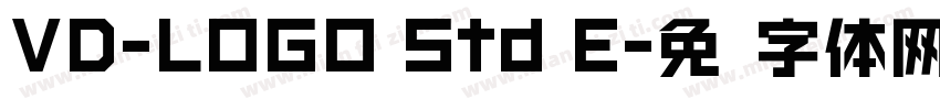 VD-LOGO Std E字体转换